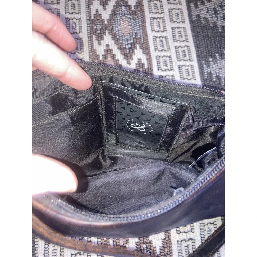 FRANKIE & JOHNNIE LEATHER SHOULDER BAG